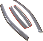 Car Window Rain Guard | Outside Mount Visors Auto Side Window Deflectors | Windows Visor Rain Shields Compatible with 2000-2006 Pontiac Bonneville | 4 Pcs Set, LGWV2-368, Light Tinted