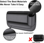 Car Seat Gap Filler Organizer, Universal Premium Leather Seat Organizer with Cup Holder, Seat Gap Storage Box with Bottle Holder, Car Leather Gap Bag Front Center Console Seat (Passenger Side)