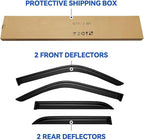 Window Visors Rain Guards for 1996-2002 Toyota 4Runner, Out-Channel Window Vent Wind Deflectors Visors Shades for 96-02 4Runner