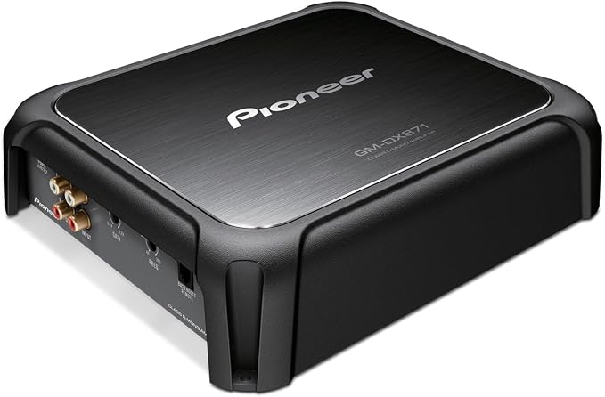 GM-DX871 - Powerhouse Amplifier with 1,600 Watts, Class-D Technology, 1-Channel, Variable Low-Pass Filter, Compact Design, and Remote Bass Boost Control