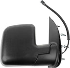 2 Piece Driver and Passenger Side Mirror Assembly Set Electric Adjustment Non-Heated No Memory Textured Compatible with 2010-2014 Ford E150 E250 2010-2017 E350 E450 FO1320396 FO1321396