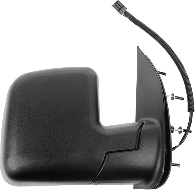 2 Piece Driver and Passenger Side Mirror Assembly Set Electric Adjustment Non-Heated No Memory Textured Compatible with 2010-2014 Ford E150 E250 2010-2017 E350 E450 FO1320396 FO1321396
