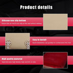 Sheepskin Car Seat Cushion, Comfortable Soft Fur Wool Auto Front Seat Cover, Vehicle Seat Protector Pad for Warm Winter Office Chair, Universal Decor Car Accessories (Wine Red)