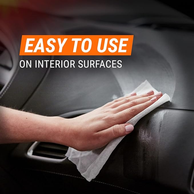 Car Cleaning Wipes, Wipes for Car Interior and Car Exterior, 50 Wipes Each (Pack of 2)