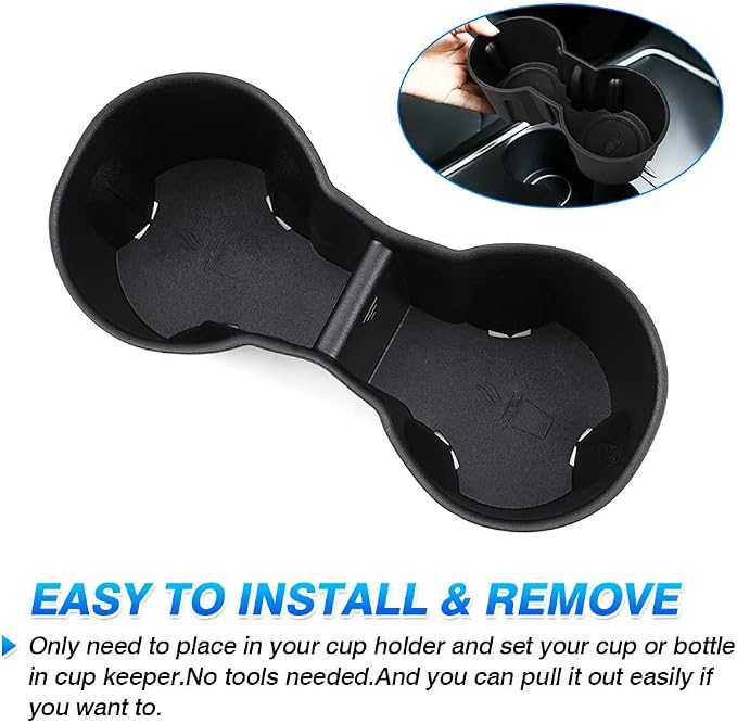 Cup Holder Inserts for Chevy/Chevrolet Equinox 2018 2019 2020 2021 2022 2023 2024 Accessories Center Console Water Cup Holder