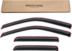 in-Channel Window Visors Rain Guards for 2004-2012 Chevy Colorado Crew Cab, Window Vent Wind Deflectors Shades for 04-12 GMC Canyon