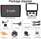 4+64GB for Dodge Ram Radio 2013-2019 1500 2500 3500 9" Android 13 IPS Touchscreen Built-in Apple CarPlay Auto GPS Navigation Bluetooth Head Unit EQ DSP with Free Back Camera AC Ram