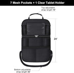 Backseat Car Organizer Mats Back Seat Organizers and Storage Bag with Touch Screen Tablet Holder for Kids Toddlers Car Seats, Travel Accessories, Road Trip Essentials Kids