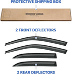 Window Visors Rain Guards Shield for 1992-1996 Toyota Camry, Out-Channel Window Vent Wind Deflectors Visors Shades for 92-96 Camry