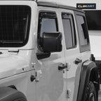 in-Channel Incredibly Durable Rain Guards for Jeep Wrangler JL 2018-2026/Gladiator 2020-2026, Original Window Deflectors, Vent Window Visors, Vent Deflector, 4 pcs. - 618405
