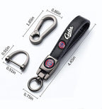 for Chicago Cubs Baseball Fans Car Keychain with Tire Valve Caps, Car Keyring and Valve Stem Caps Compatible with Key Fob Holder, Delicate Gifts for Men Women, Cubs