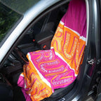 Car Seat Towel Cover – Hooded Moisture-Wicking Microfiber Seat Protector – 30" x 60" – for Runners and Outdoor Enthusiasts – Run with Inspiration