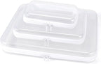 Clear Hard Shell Zipper Case, Clear Zipper Pouches Waterproof Makeup Organizer & Travel Toiletry Storage Bag, Plastic Pouch for Office, Home, White,3 Pack XL LS