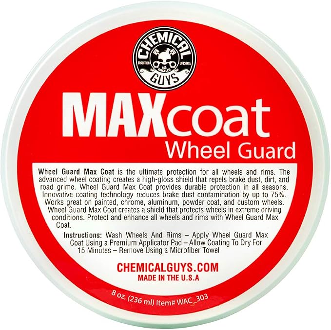 WAC_303 Wheel Guard Max Coat and Rim Sealant, Safe for Cars, Trucks, SUVs, Motorcycles, RVs & More, 8 oz