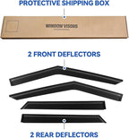 Window Visors Rain Guards for 2020-2026 Ford Explorer, Out-Channel Window Vent Wind Deflectors Visors Shades for 20-26 Explorer