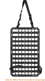 Rigid MOLLE Panel for Car Seat Back Organizer Vehicle EDC Tactical Gear Holder Pouch Holster Mount Rack Modular Storage Plate Auto Interior Accessories for Truck Pickup SUV Van