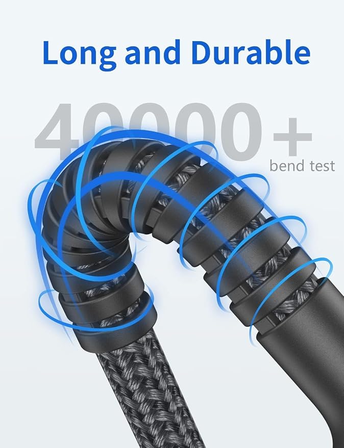 USB to USB C Cable 3A Fast Charging [2 Pack, 6FT], USB A to USB C Charger Cord, Upgraded Extra Durable Braided USBC Cable Compatible with iPhone 17 16 15 Pro Max,Samsung Galaxy S26 S10 S9 and More