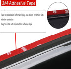 07-13 4pcs Window Visors for Chevrolet Silverado/GMC Sierra 1500 2500HD 3500HD Extended Cab Rain Guard Sun Vent Shade Wind Deflectors