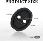 4PCS Upgraded Car Door Latch Guard Cover,Silicone Car Door Lock Cover for Car Door Protector and Noise Reduction,Universal Automotive Exterior Accessories (4 PCS)