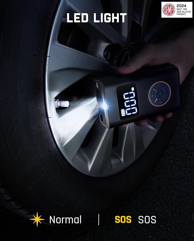 Fanttik X9 Pro Portable Tire Inflator for Compact Car, 1Min Fast Inflate Air Pump with Digital Tire Pressure Gauge, 150PSI Air Compressor for Car, Electric Bikes, Motorcycle, Ball, Deluxe Package