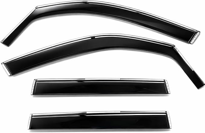 2019-2024 in-Channel Rain Guards for Subaru Forester Side Window Visor Deflectors, SK Premium Sport Limited Touring, Durable Tinted Vent Shades 2020 2021 2022 2023