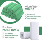 Microfiber Cleaning Cloths (Value Pack of 100) - Size 12 x 12 Inches, Highly Absorbent Cleaning Rags, Lint Free, Reusable and Washable, Microfiber Towels for Cars