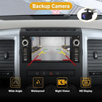 Car Radio Stereo for Dodge Ram 1500 2500 3500 2009 2010 2011 2012 Avenger Challenger 2008 2009 2010 2011 2012 2013 2014, 7 Inch Touch Screen with Wireless CarPlay Android Auto Backup Camera