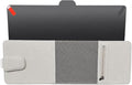 Craedli Car Sun Visor Extender Organizer, 2 in 1 Anti-Glare Sunshade with Magnetic Sunglasses Holder & Mesh Pouch, Multifunctional Adjustable Auto Interior Storage Accessories (LightGray)