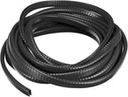 U Channel Edge Trim, 16.4ft Length Rubber Guard Seal Strip Edge Protector Fit for 1-2.5mm Edge, (15/64" W x 25/64" H) Black