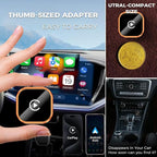 Wireless CarPlay & Android Auto Adapter, Wired to Wireless 2-in-1 CarPlay Dongle for iPhone＆Androidphone, No Audio Lag, Auto-Connect Plug & Play, USB-A/C, Fast, Stable for iOS 10+ & Android 11+