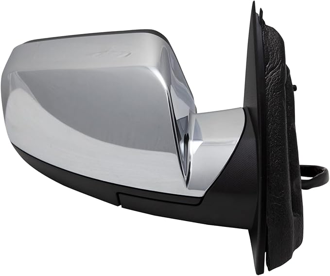Passenger Side Power Heated Memory Chrome Mirror Compatible with 2016-2017 Chevrolet Equinox, 2016-2017 GMC Terrain, Blind Spot Detection GM1321491
