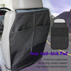 Car Kick Mats for Kids, Back Seat Protector with Organizer, Kick Mats Back Seat Protector, Vehicle Back Seat Kids Safety Accessories Fit for Most Cars, SUV, Truck, Minivan Seats