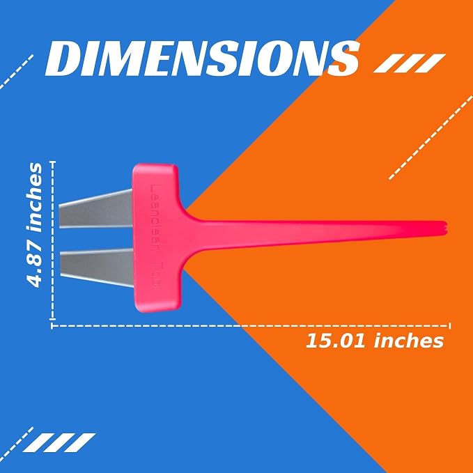 Vacuum Detail Attachment Tool | All-in-One Deepcleaning Crevice Cleaner/ Ice Scraper | The Best Car Accessories & Essentials | Wet & Dry Car Detailing Kit | Truck, Auto, & RV Cleaning Supplies (Red)