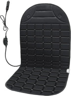 Universal Winter Seat Cushion Cover for Full Back (Black)