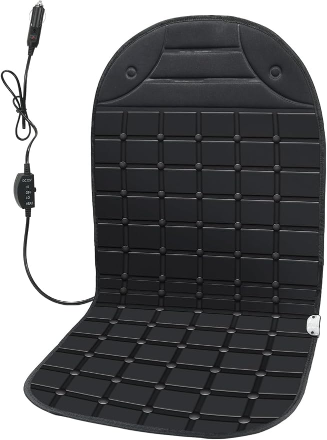 Universal Winter Seat Cushion Cover for Full Back (Black)