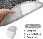 Black Leopard Print Car Steering Wheel Sun Shade Cover for Summer 17 Inch Universal Steering Wheel Sunshade Sun Shield for Sedan Truck SUV Van Automotive Interior Accessories