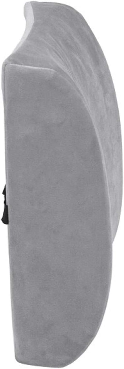 Comfort Touch Heated Lumbar Support Cushion, Gray