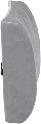 Comfort Touch Heated Lumbar Support Cushion, Gray