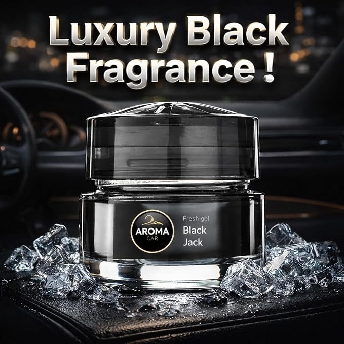 Majic Gel Car Perfumes Auto, Home and Office Air Freshener & Odor Neutralizer, Black Jack