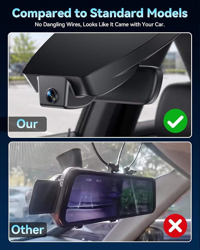 4K UHD STARVIS 2 Dash Cam for Toyota Corolla, Front Camera with Loop Recording, Gravity Sensor, WiFi & App, Plug & Play