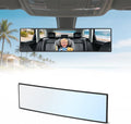 Rear View Mirror, 11.81 Inch Universal Panoramic Clear Rear Mirrors Convex Car Interior Clip on Extra Big Wide Angle Rearview Mirror Extender to Reduce Blind Spot for Car SUV Pickup Trucks