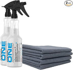 MAXLONE™ Car Spray with Triphene® All Purpose Waterless Detailer 2 Kit | Quick Spray & Wipe, Clean, Shine, Protect Paint, Glass, Wheels, and Trim Without Pre-Washing (2x20oz + 4 Micro Fiber Cloths)