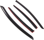 Outside Mount Window Vent Visors Rain Guards Compatible with Volvo S60 2011-2015 | Side Window Wind Deflectors Rain Shields | Smoke Tinted, 4 Pcs Set, DGWV-757