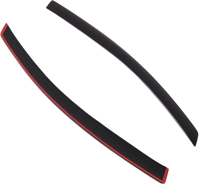 WD2-826 Dark Smoke 2 Pcs Set Window Visor (Outside Mount) Deflector Rain Guard Compatible with 2003-2012 Mazda RX-8