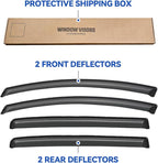 Window Visors Rain Guards for 2012-2018 Toyota Yaris Hatchback, Out-Channel Window Vent Wind Deflectors Visors Shades for 12-18 Toyota Yaris