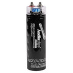 ACAP-D2000 Car Audio 24 Volt Surge Power Capacitor Kit for Car Stereo Amplifier with Digital Display and Electronic Protection, Black (2 Farad)