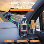 Car Cup Holder Expander, 2-in-1 Multifunction Cup Holder with Suction Cup & Adjustable Base, Cupholder Expander for 10-46 OZ Yeti, Hydroflask Extra Automotive Cup Holder for Car