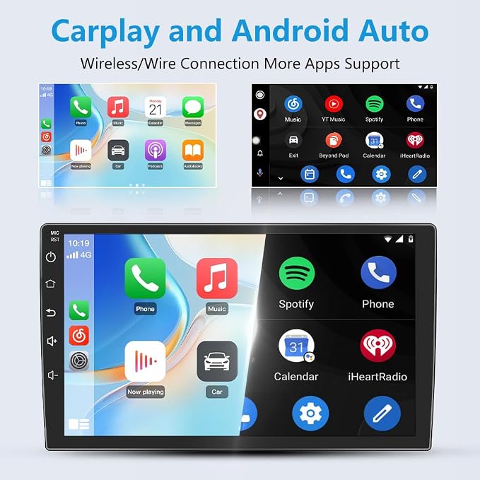 5G WiFi 64G ROM Car Radio Stereo for Toyota Camry 2006 2007 2008 2009 2010 2011 Wireless CarPlay Andriod Auto with SWC GPS Navigation DSP BT FM Rearview with Backup Camera