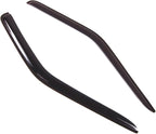 WD2-338 Dark Smoke 2 Pcs Set Window Visor (Outside Mount) Deflector Rain Guard Compatible with 1998-2004 Nissan Frontier