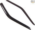Outside Mount Window Vent Visors Rain Guards Compatible with Nissan Frontier 1998-2004 | Side Window Wind Deflectors Rain Shields | Smoke Tinted, 2 Pcs Set, DGWV-338